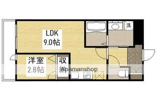 月光福山三吉町【106号室】の間取り