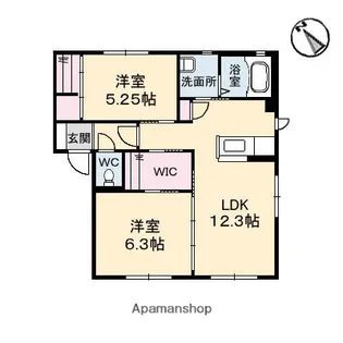 ドミールODA【1階】の間取り
