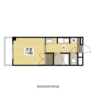 コーポMT【301号室】の間取り