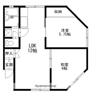 メゾン・ド・マリ【102号室】の間取り