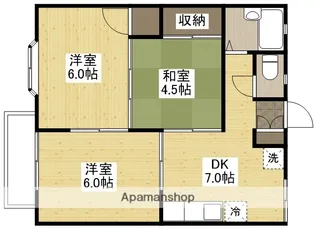 パレスナカシマ木之庄【2階】の間取り