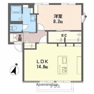 ハイマットメゾン A棟【1階】の間取り
