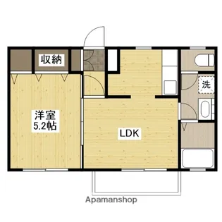 サンフォレスト木之庄【2階】の間取り