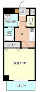 モンテソレイユ冨田【201号室】の間取り