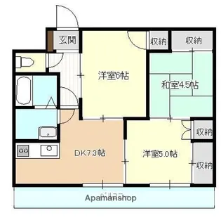 マンション培遠【2階】の間取り