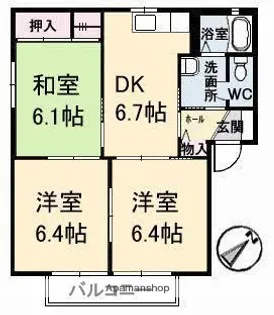 フォーレスODAA棟【1階】の間取り