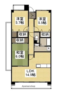 アルファステイツ光南町【8階】の間取り