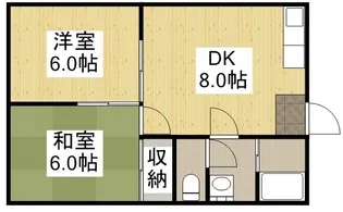 メゾンニシヤ【108号室】の間取り