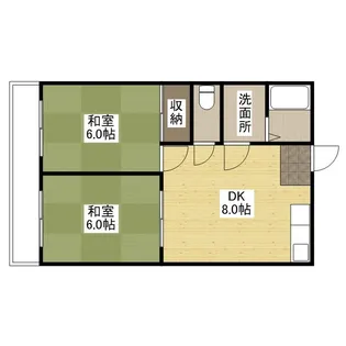 メゾンニシヤ【210号室】の間取り