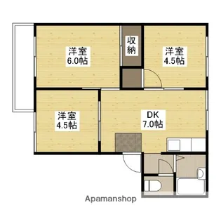 タウン深津【2階】の間取り