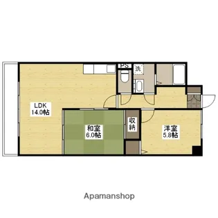 メゾン無憂館【6階】の間取り