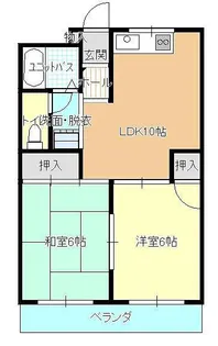 コーシンハイツ【3階】の間取り
