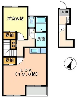 ティアラ【2階】の間取り