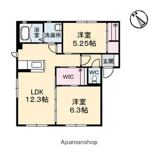 ドミールODA【1階】の間取り