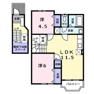 エーデルハイムE【2階】の間取り
