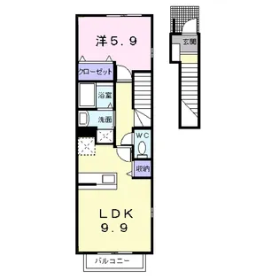ファブリルライト【2階】の間取り