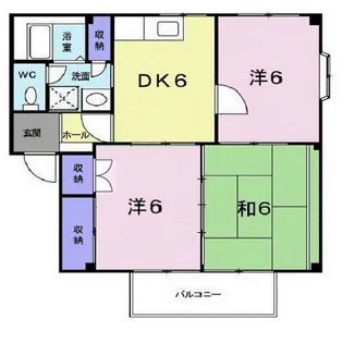 カームネス福山A【2階】の間取り