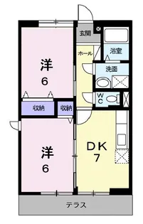 サンハイム【1階】の間取り