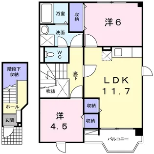 エーデルハイム【2階】の間取り
