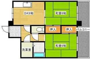 山陽グランドハイツ【603号室】の間取り