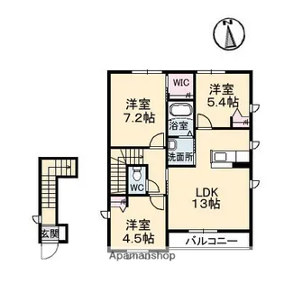Casa Brote C棟【2階】の間取り