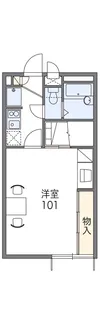 レオパレスサニープレイB【203号室】の間取り