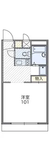 レオパレスROSY【105号室】の間取り