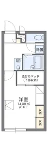 レオパレス新涯ロータスA棟【105号室】の間取り