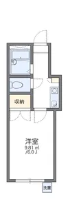 レオパレス沖野上PART2【105号室】の間取り