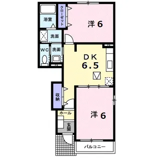 オアゾ芦水館【1階】の間取り