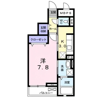 インフィニティ・ハース【3階】の間取り
