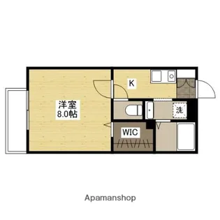 エステート ユリA【2階】の間取り