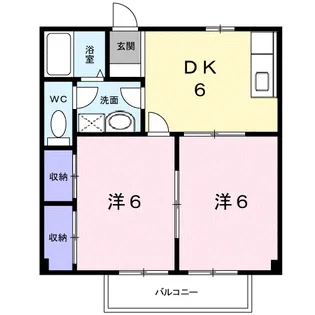 メゾンルミエール【2階】の間取り