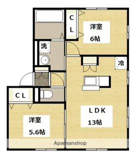 フルール【1階】の間取り