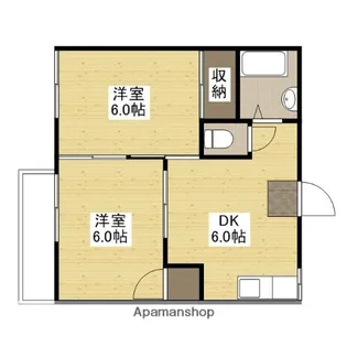 エステート春日A【202号室】の間取り