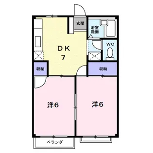 エルディム白馬【2階】の間取り