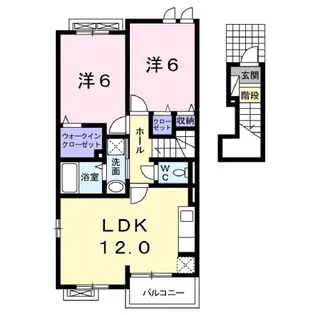 レジデンス ハマー【2階】の間取り