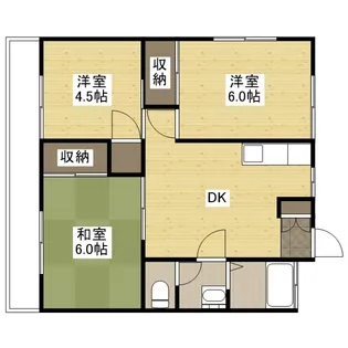 コーポ田上【1階】の間取り