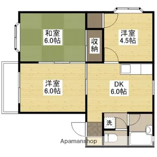 シャトレ御幸【2階】の間取り