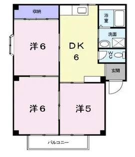 サンハイツ近田B【2階】の間取り