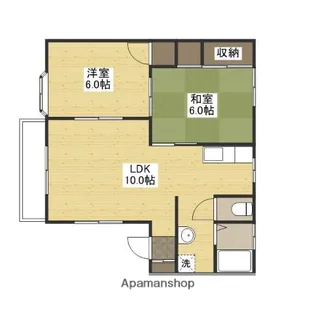 ヴィラ丹波屋A【202号室】の間取り