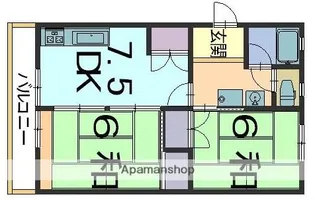 新涯マンションA【201号室】の間取り