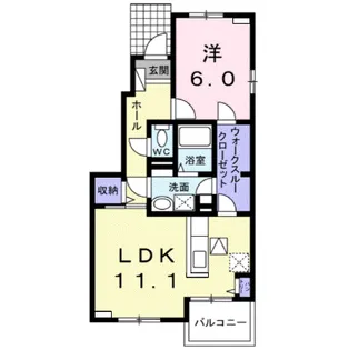ロータスB棟【1階】の間取り