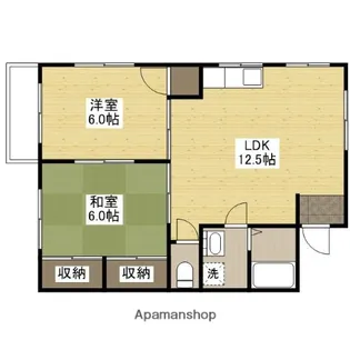 サン・オーシャン【3階】の間取り