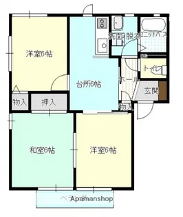 ルイール五番館【1階】の間取り