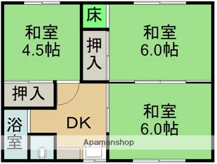 町家コーポ【1号室号室】の間取り