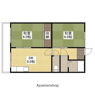 藤井ハイツ【2階】の間取り