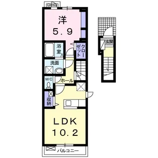 シャルム【2階】の間取り