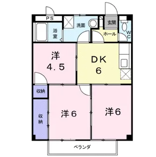 メゾンエスポワール【2階】の間取り