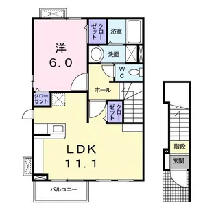 アルドールB【2階】の間取り